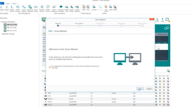 VisuNet Control Center - Clone Wizard